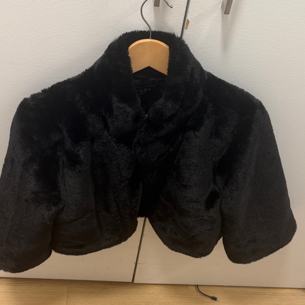 Zara Black Faux Fur Jacket